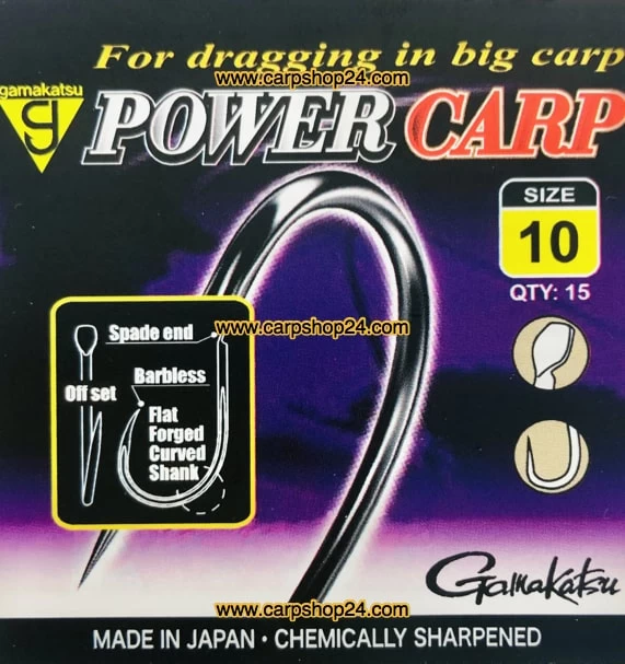 Gamakatsu POWER CARP SPADE END BARBLESS - Afbeelding 2