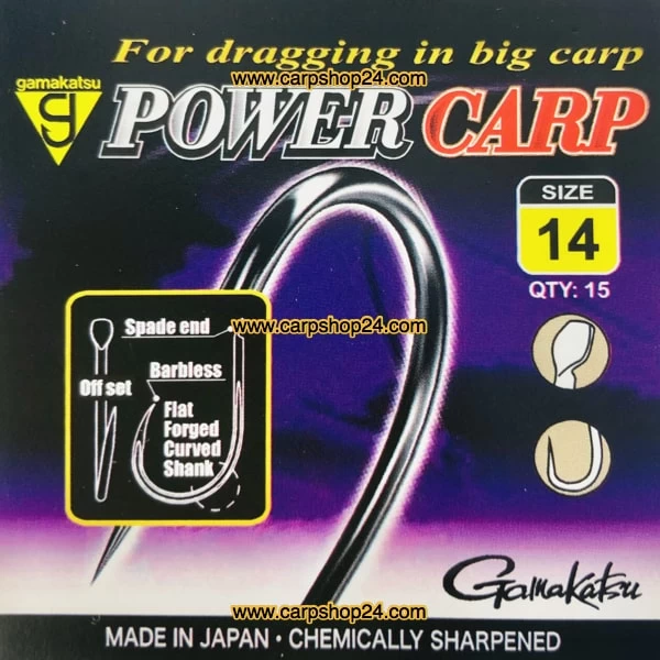 Gamakatsu POWER CARP SPADE END BARBLESS - Afbeelding 3