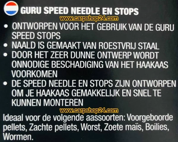 Guru SPEED NEEDLE AND SPEED STOPS - Afbeelding 5