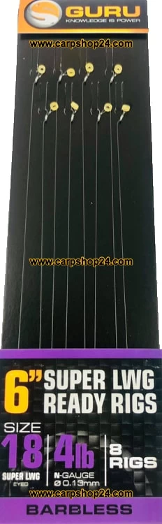 Guru 6" SUPER LWG BANDED READY RIGS - 5 Opties - Afbeelding 5