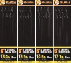 Guru 6" X-STRONG READY RIGS XS SPADE HOOK - 5 Opties