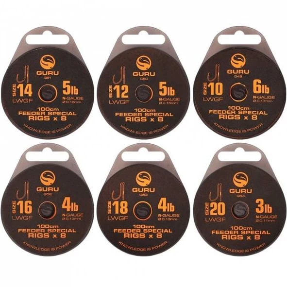 Guru LWGF 100CM FEEDER SPECIAL RIGS - 7 Opties - Afbeelding 3