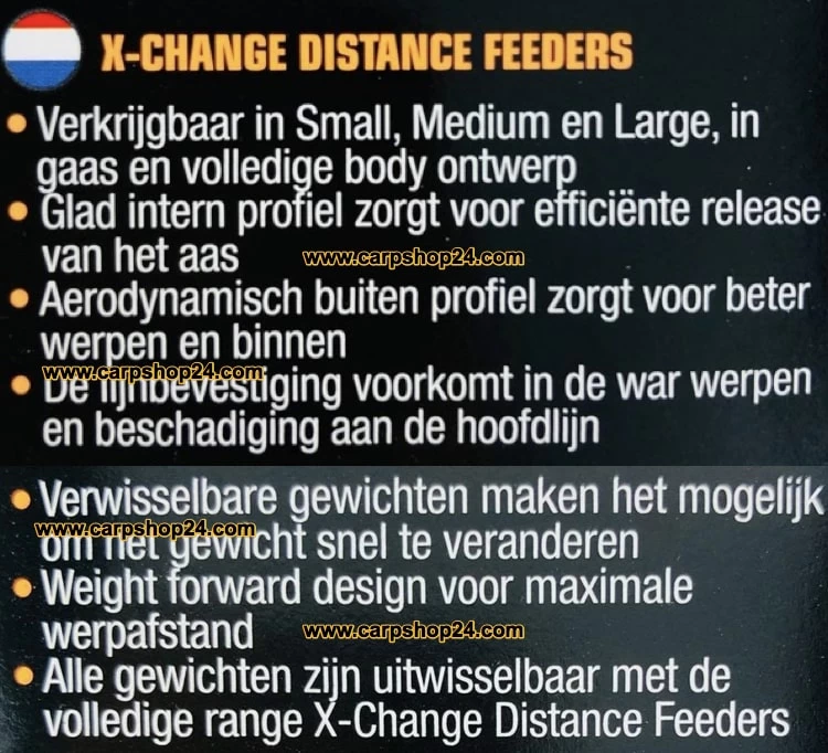 Guru X-CHANGE DISTANCE FEEDERS OPEN END - 7 Opties - Afbeelding 8