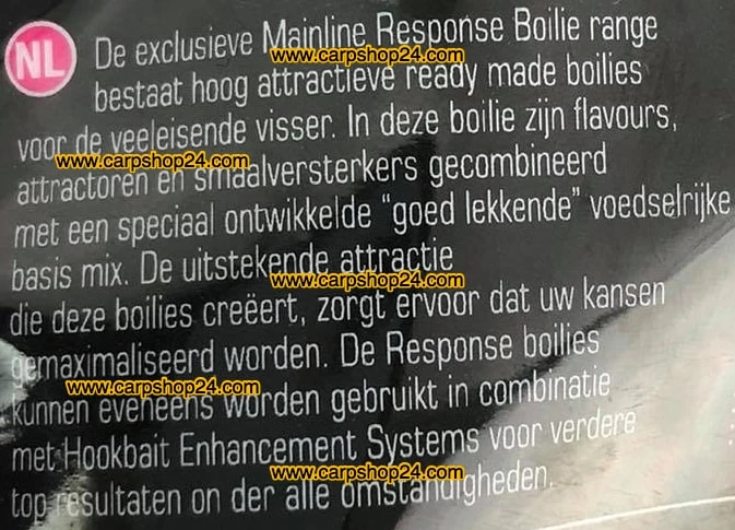Mainline RESPONSE BOILIES 10mm - 200g - Afbeelding 2
