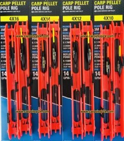 Preston CARP PELLET POLE RIGS