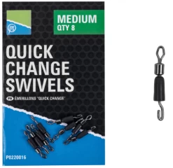 Preston QUICK CHANGE SWIVELS - 2 Opties