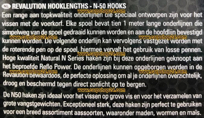 Preston REVALUTION HOOKLENGTHS BARBED 1m N-30 & N-50 - 8 Opties - Afbeelding 3