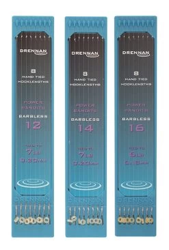 Drennan POWER BANDITS BARBLESS HOOKLENGTHS 6" - 15cm