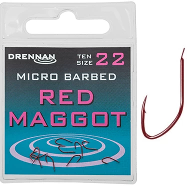 Drennan RED MAGGOT MICRO BARBED