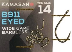 Kamasan B911 EYED WIDE GAPE BARBLESS