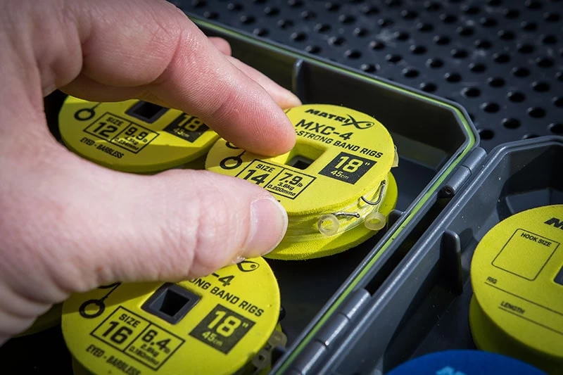 Matrix MXC-4 - 45cm (18") X-STRONG BAIT BAND RIGS EYED BARBLESS - Afbeelding 9