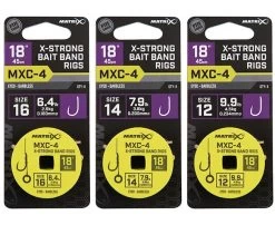 Matrix MXC-4 - 45cm (18") X-STRONG BAIT BAND RIGS EYED BARBLESS